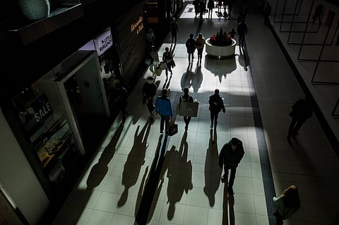 Shoppers in the Toronto Eaton Centre on Black Friday in Toronto, Ontario, Canada, on Friday, Nov. 25. 2022. Photographer: Cole Burston/Bloomberg