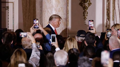Donald Trump at the Mar-a-Lago Club in Palm Beach, on Nov. 15. Photographer: Eva Marie Uzcategui/Bloomberg