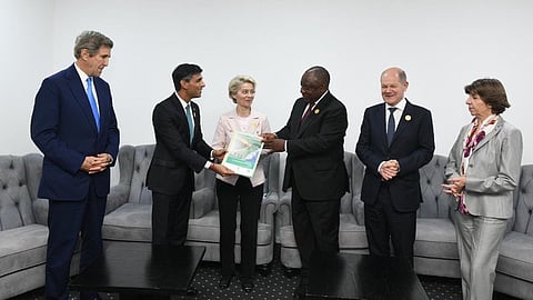 His Excellency President 
@CyrilRamaphosa and other world leaders at #COP27