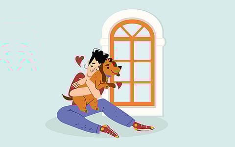 A tale of Tigger, who licked my face and inspired a poem