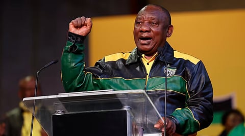 Cyril Ramaphosa, whose rise to president in 2018 was meant to haul the ANC back from the era of state capture, has become deeply compromised himself © Phill Magakoe/AFP/Getty Images
