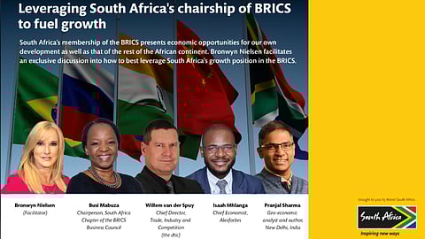 Leveraging South Africa’s chairship of BRICS to fuel growth