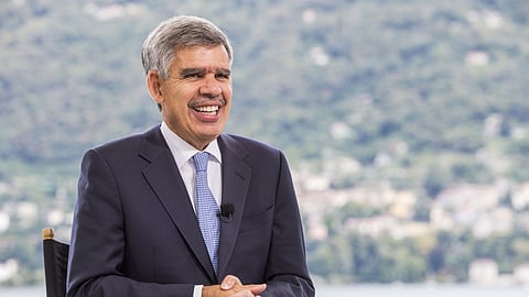 Mohamed Aly El-Erian, chief economic advisor for Allianz SE, reacts during a Bloomberg Television interview on the sidelines at the Ambrosetti Forum in Cernobbio, Italy, on Friday, Sept. 6, 2019. The 45th annual forum is titled "Intelligence On The World, Europe And Italy". Photographer: Giulio Napolitano/Bloomberg