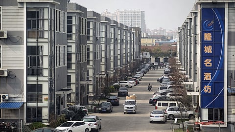 Buildings stand at a small industrial park on the outskirts of Shanghai, China, on Wednesday, April 1, 2020. Chinese manufacturing activity rebounded strongly in March, signaling that the world's second-largest economy is restarting just as it faces a growing threat from slumping external demand.