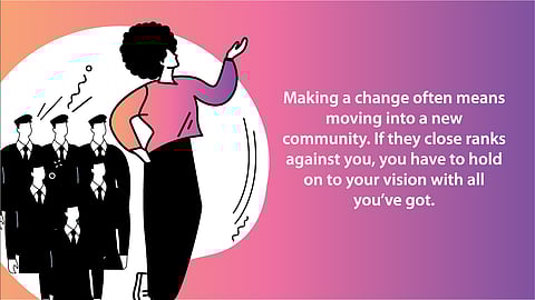 When the group is against you