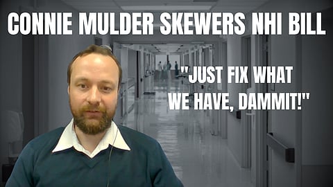 Mulder skewers ANC’s political ploy to grab healthcare: “Just fix what we have, dammit”