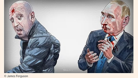 Premium from the FT: Putin system crumbling – after march on Moscow things won’t ‘normalise’