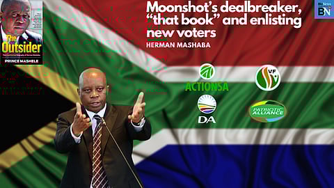 Mashaba on Moonshot’s dealbreaker, “that book” and enlisting new voters