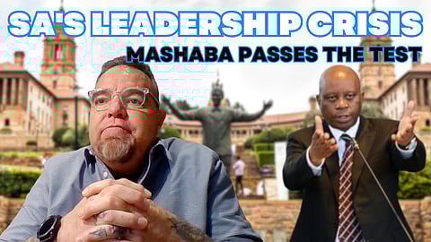 Mashaba passes the leadership test – Dr Albert Wort, Leadership Diagnostician