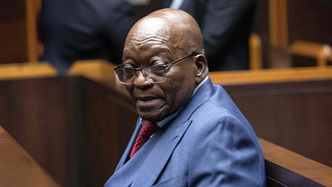 Jacob Zuma in court in April. Photographer: Kim Ludbrook/AFP/Getty Images