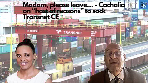 Madam, please leave… – Cachalia on “host of reasons” to sack Transnet CE