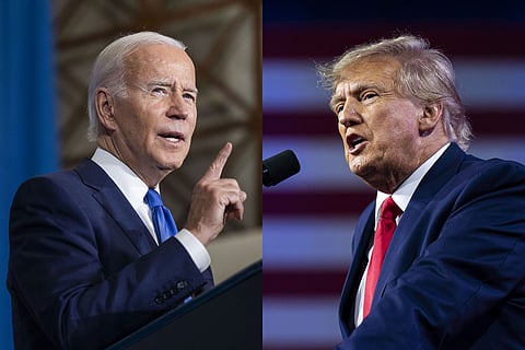 Joe Biden and Donald Trump Photographers: Jim Lo Scalzo/EPA/Bloomberg; Al Drago/Bloomberg