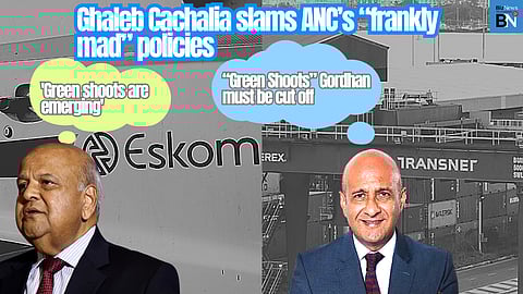 “Green Shoots” Gordhan must be cut off – Ghaleb Cachalia slams ANC’s “frankly mad” policies