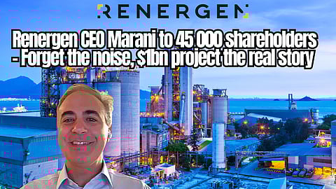 Renergen CEO Marani to 45 000 shareholders – Forget the noise, $1bn project the real story