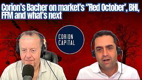Corion’s Bacher on market’s ‘’Red October’, BHI, FFM and what’s next
