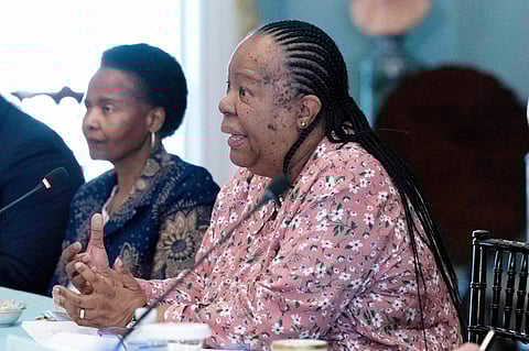 Naledi Pandor Photographer: Jose Luis Magana/AFP/Getty Images