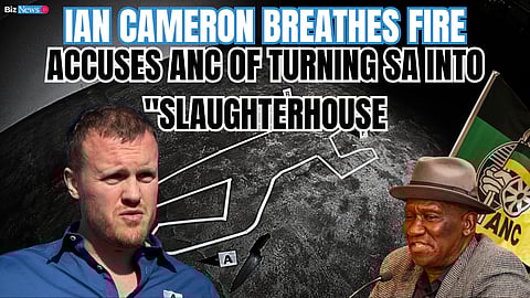 Ian Cameron breathes fire – accuses ANC of turning SA into a “slaughterhouse”