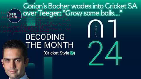 Corion’s Bacher wades into Cricket SA over Teeger: “Grow some balls….”