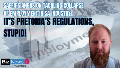 SAEFA’s Angus on tackling collapse of employment in SA industry: It’s Pretoria’s regulations, stupid!