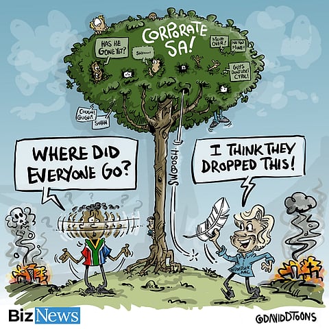 The White Feather Award to SA Corporate Leaders – a poem by Rob Hersov