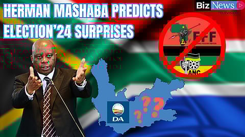 Mashaba: Pundits calling Election’24 wrong – DA will lose W Cape majority; ActionSA surging