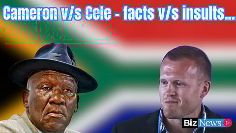 Cameron v/s Cele – facts v/s insults…