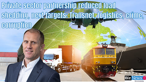 Private sector partnership reduced load shedding, next targets: Transnet, logistics, crime, corruption – James McKay