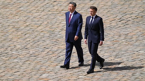 Xi Jinping urges France to resist ‘New Cold War’ amid EU talks