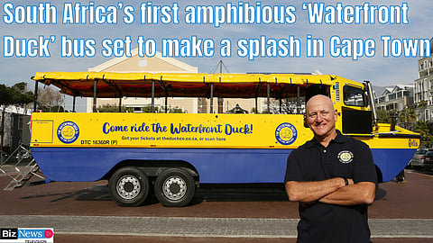 South Africa’s first amphibious ‘Waterfront Duck’ bus set to make a splash in Cape Town – Keith Lindsay