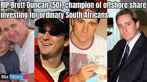 RIP Brett Duncan (50), champion of offshore share investing for ordinary South Africans