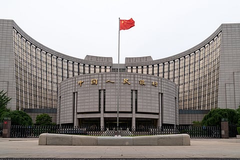 The People's Bank of China (PBOC) building in Beijing, China, on Monday, June 26, 2023. China's consumer-driven recovery is showing more signs of losing momentum as spending slows on everything from holiday travel to cars and homes, adding to expectations for more stimulus to support the economy.