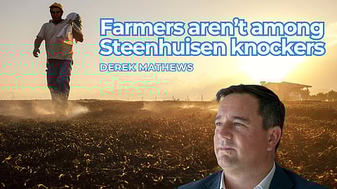 Farmers aren’t among Steenhuisen knockers – he’s “doing the business”