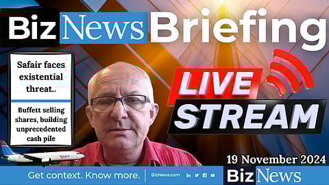 BizNews Briefing – Safair’s ownership problem coming to a head; Buffett selling big-time