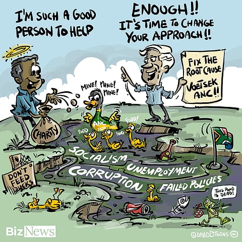 Rob Hersov: Re-think giving in SA – charity papers over fixing the root cause