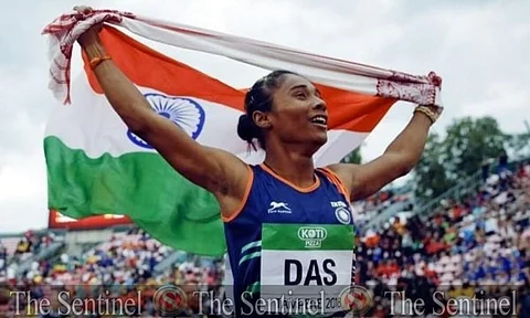 एसियान गेम्स 2018: आसामनि हिमा दासआ 4x400 मिटार रिले खारनायाव सनानि मेडेल आवग्रिनो हाबावो