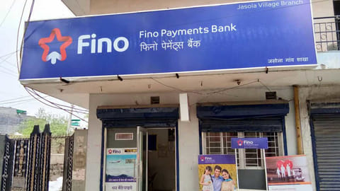 A Fino Payments Bank branch in Jasola village