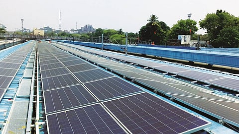 Solar installations have saved large amounts at railway stations