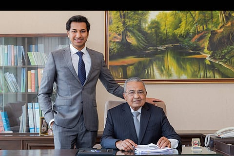 Jindal with grandson Pragun: setting up benchmarks