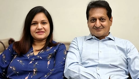 Shikha with father Suresh Saraf: ‘our goal is to become a global leader’