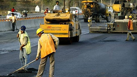 Bitumen is a common binder used in road construction