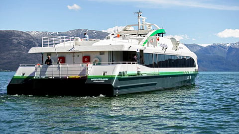 Celebrated as the "Ship of the year", the Medstraum is the world’s first 100 per cent electric high-speed ferry