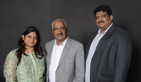 Ravi with daughter Roopa and nephew Gautam: strengthening its market; Photos: Sajal Bose