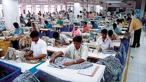 Demand has fallen for textiles and apparels.