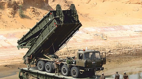 BEML's Sarvatra is a truck-mounted, multi-span, mobile bridging system