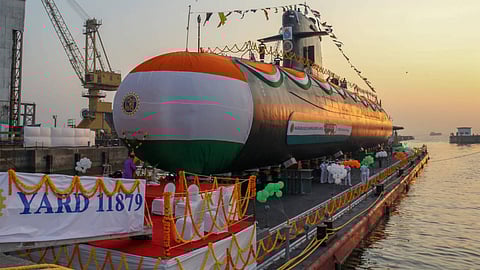 Mazagon Dock handed over the combat-ready 5th Scorpene Submarine, Vagir to the Navy