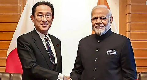 Fumio with Modi: at the forefront in delivering climate and sustainable development goals