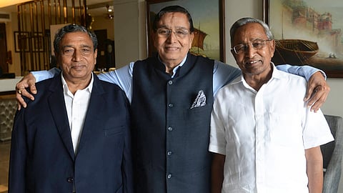 P.R. Agarwala, with his brothers K.B. and G.P. Agarwala: trend-setter in the innerwear market