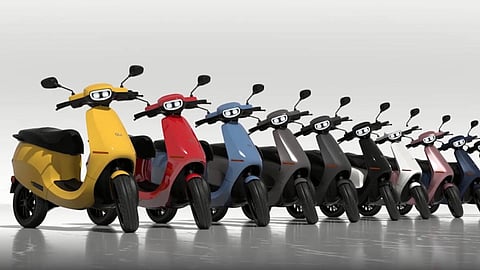 Ola Electric leads the pack of Indian EV manufacturers by volume and revenue within a year of beginning deliveries of its electric scooters