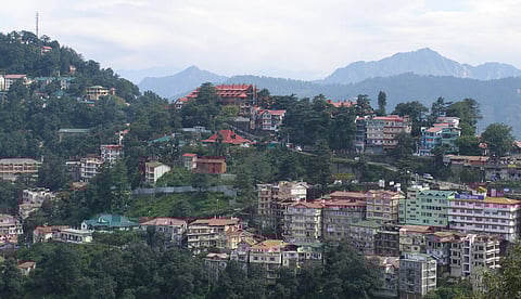 Panoramic view of the Shimla Hills