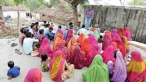 Training villagers in self-sufficiency